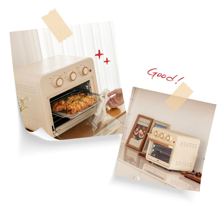 리큅 미니 가정용 소형 에어프라이어 오븐 12L LAF-MO1208