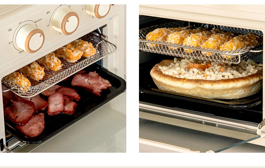 리큅 미니 가정용 소형 에어프라이어 오븐 12L LAF-MO1208